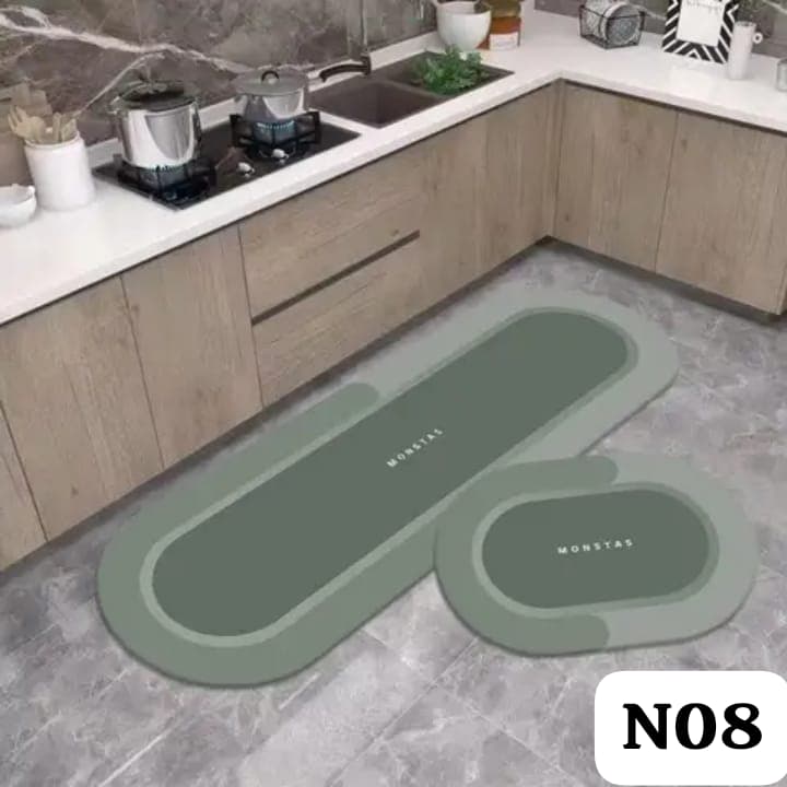 Set de 2 Alfombras de Goma Antideslizantes