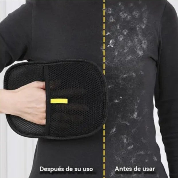 Guante Quitapelos Electrostático para Mascotas y Tapicería