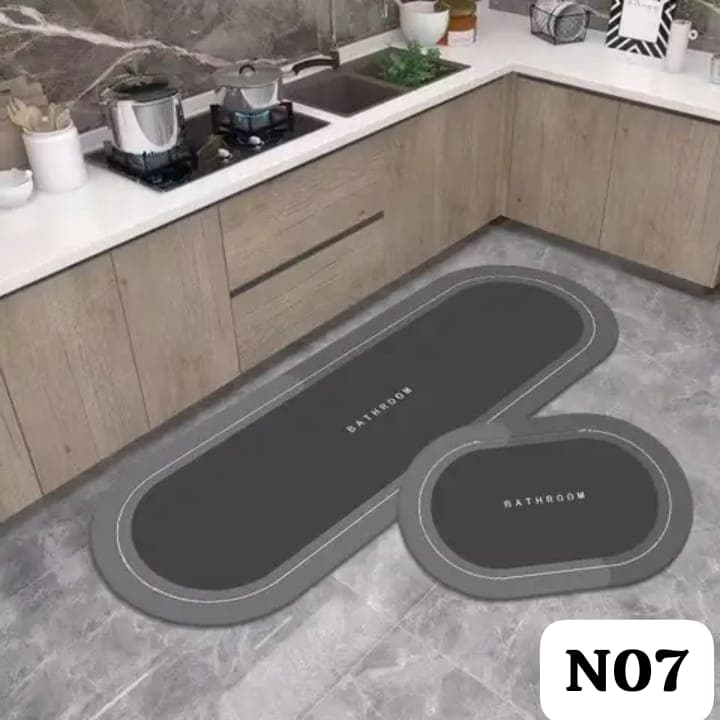 Set de 2 Alfombras de Goma Antideslizantes