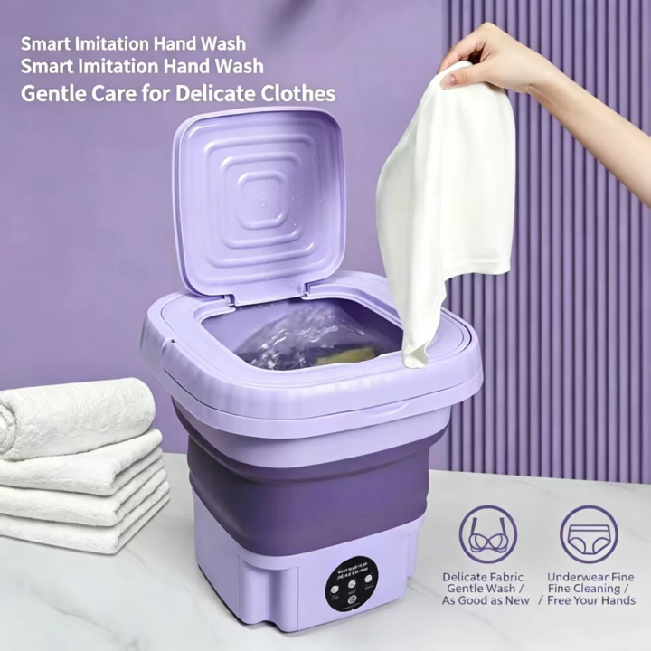 Mini lavadora portátil plegable 7 litros