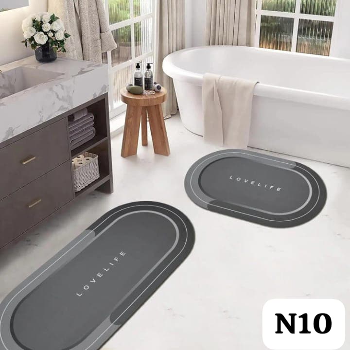 Set de 2 Alfombras de Goma Antideslizantes