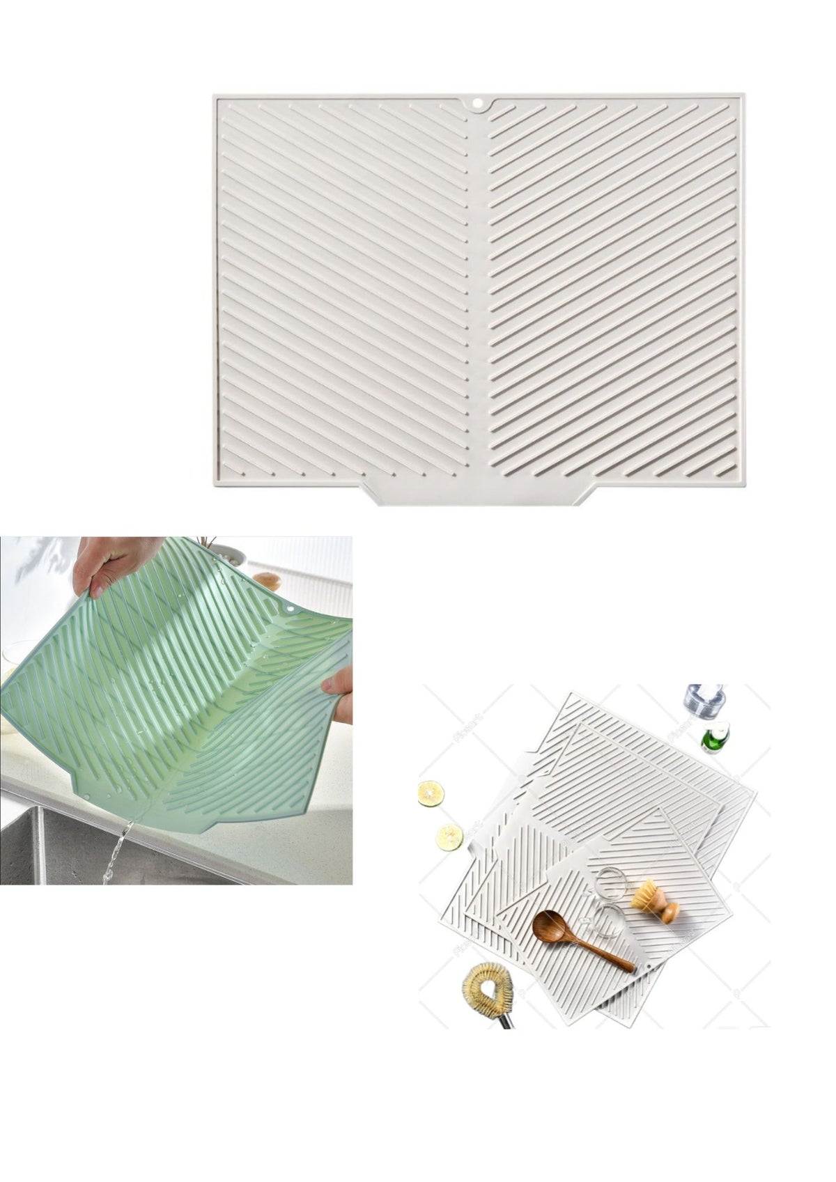 Alfombrilla de Silicona para Secado de Platos