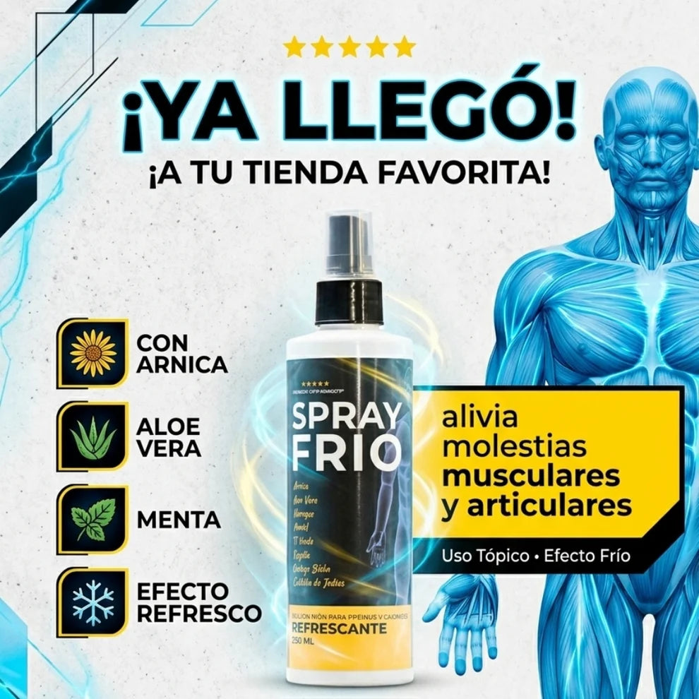 Spray Frio Muscular | para molestias musculares y articulares.