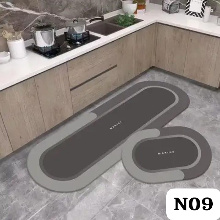 Set de 2 Alfombras de Goma Antideslizantes